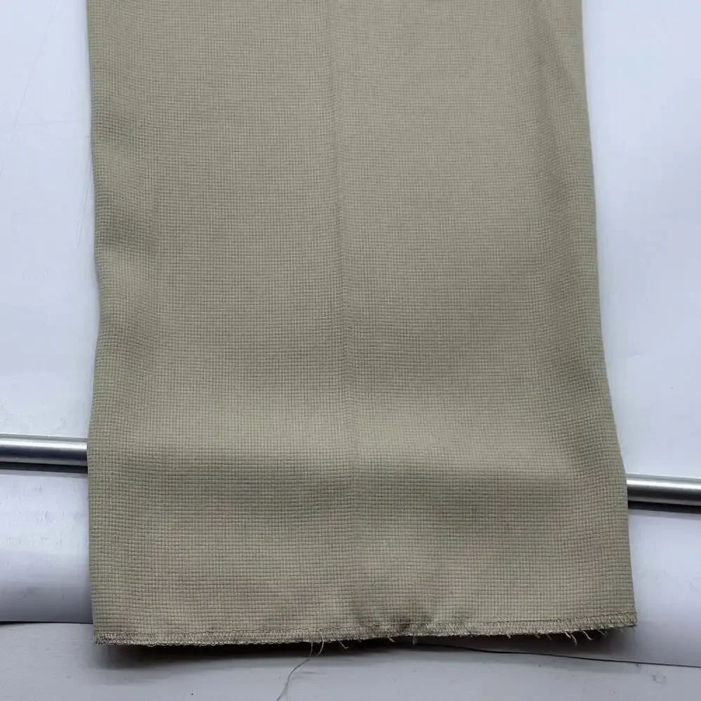 Coconut Grove Mens Size 42 Unfinished Hem Beige 100% Silk Pleated Suit Pants NWT